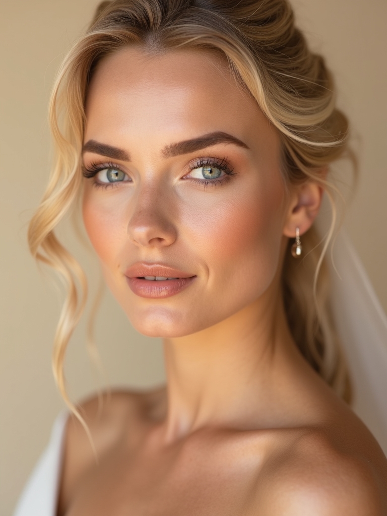 soft romantic bridal makeup