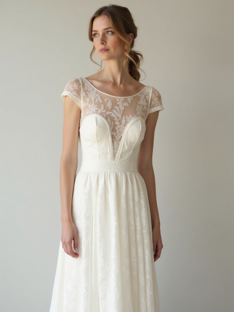soft romantic cap sleeves