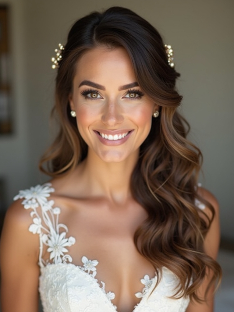 soft romantic half up hairstyles
