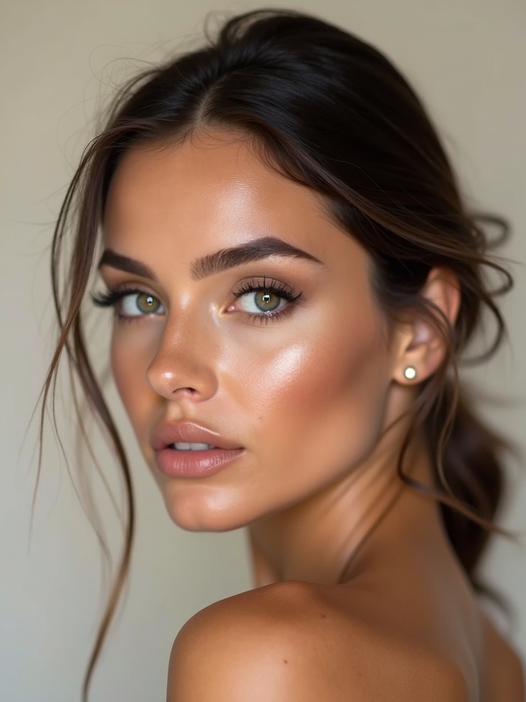 soft romantic shimmering eyes