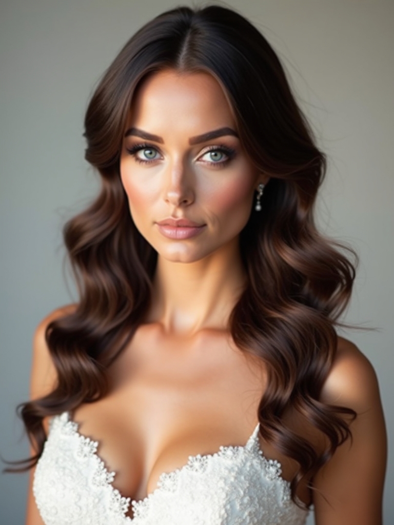 soft romantic wedding hairstyle