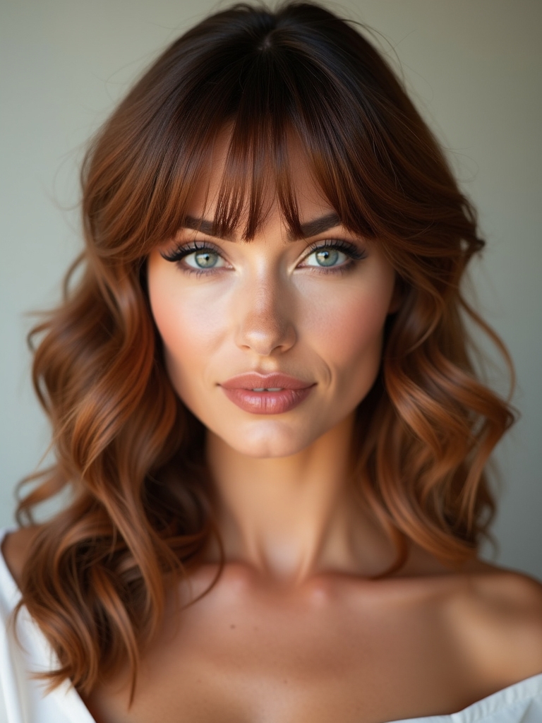 soft waves and bangs