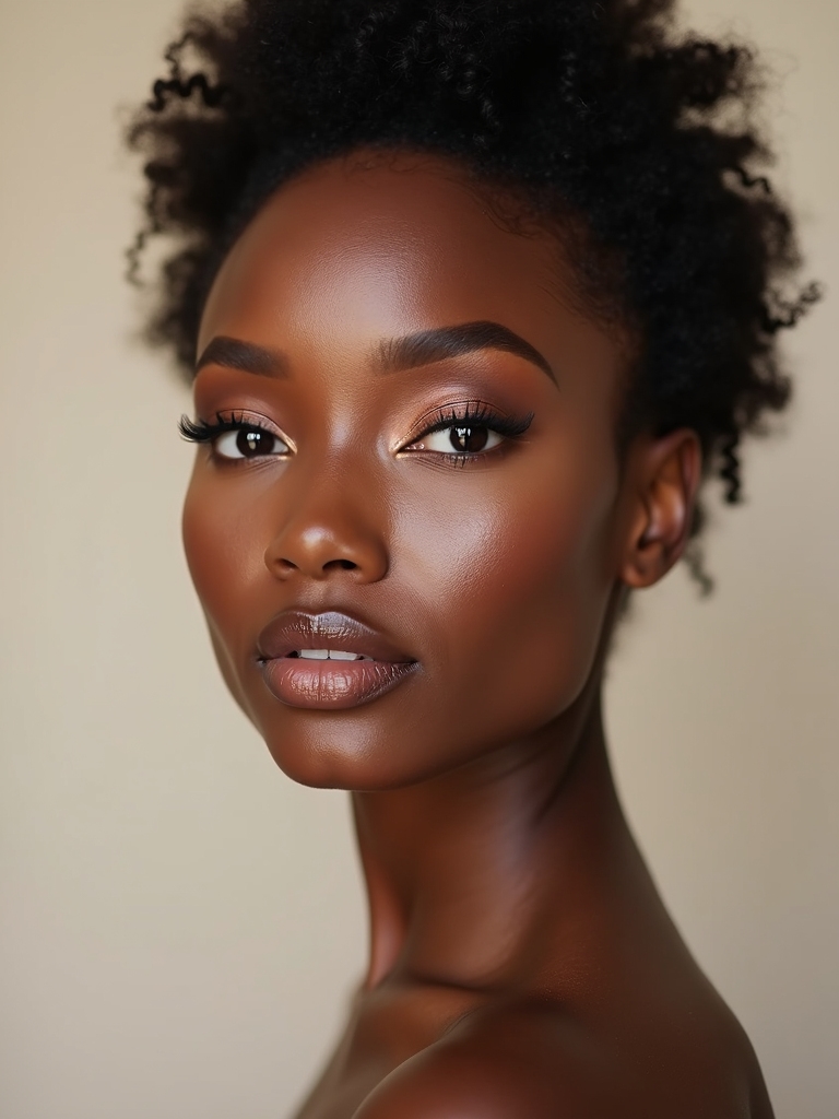 softly blended cheekbone highlight