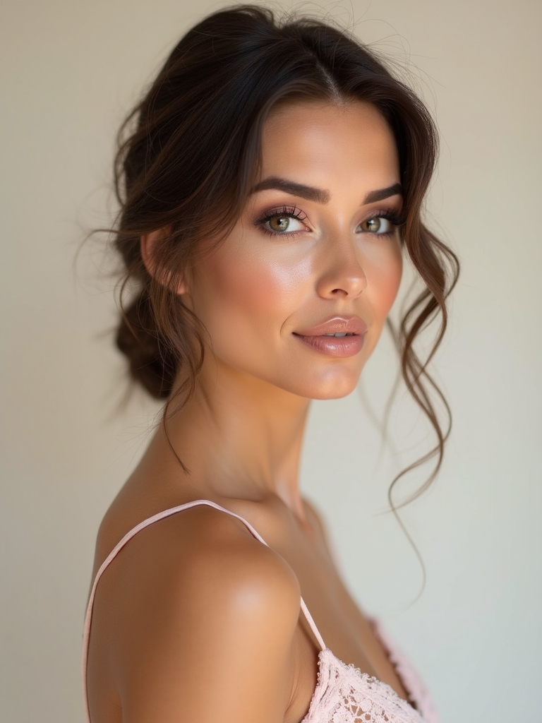 softly smoky bridal eyes