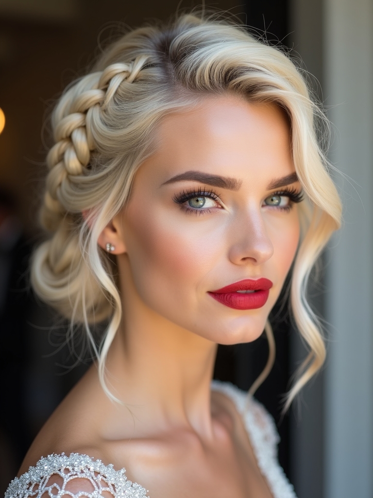 sparkling braided accents glamour