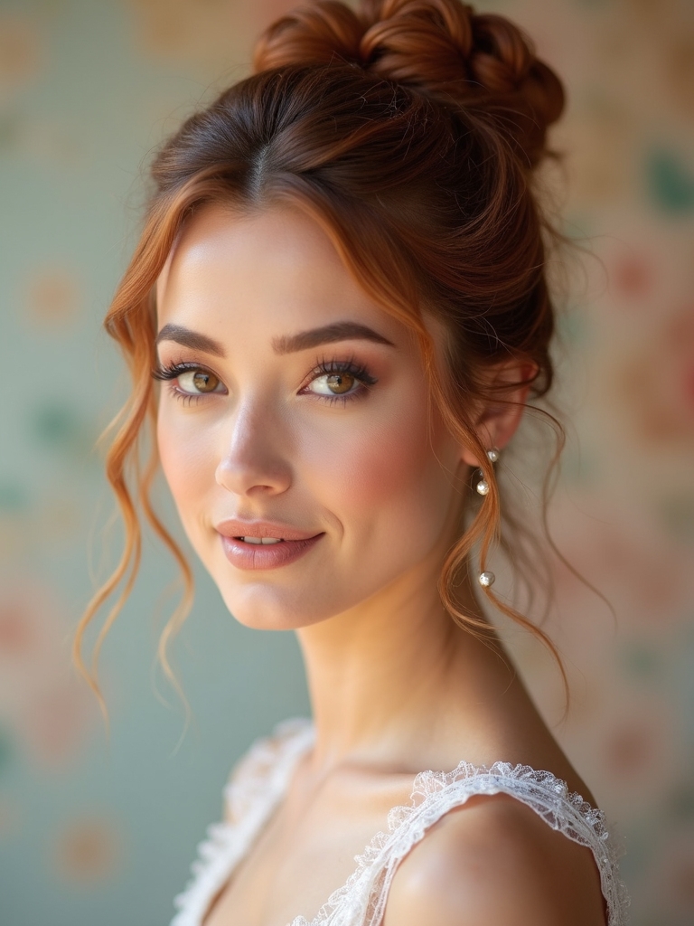 sparkling festive bun details