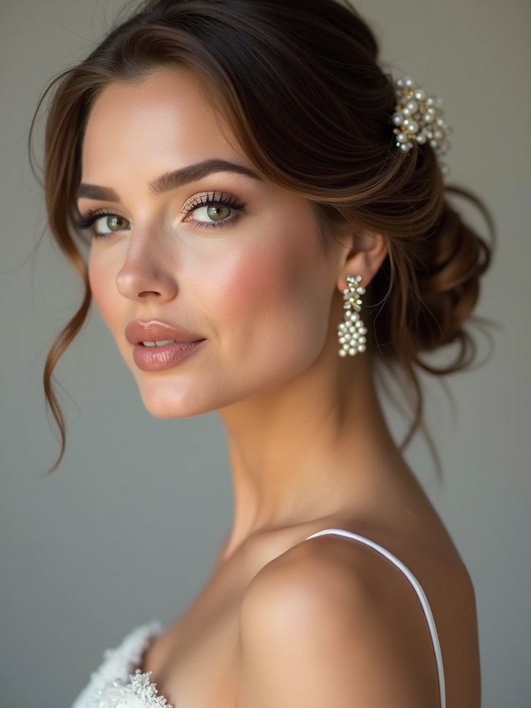 sparkling hair pins elegance