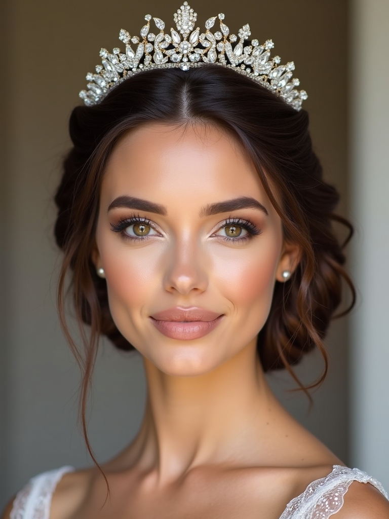 structured glamour with crystals