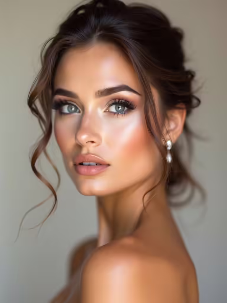 stunning bridal blue eyes