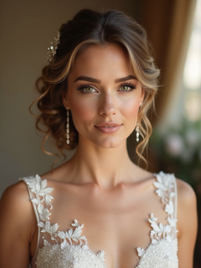 stunning secure bridal updo