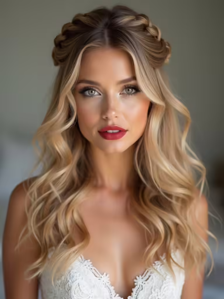 stylish medium length brides