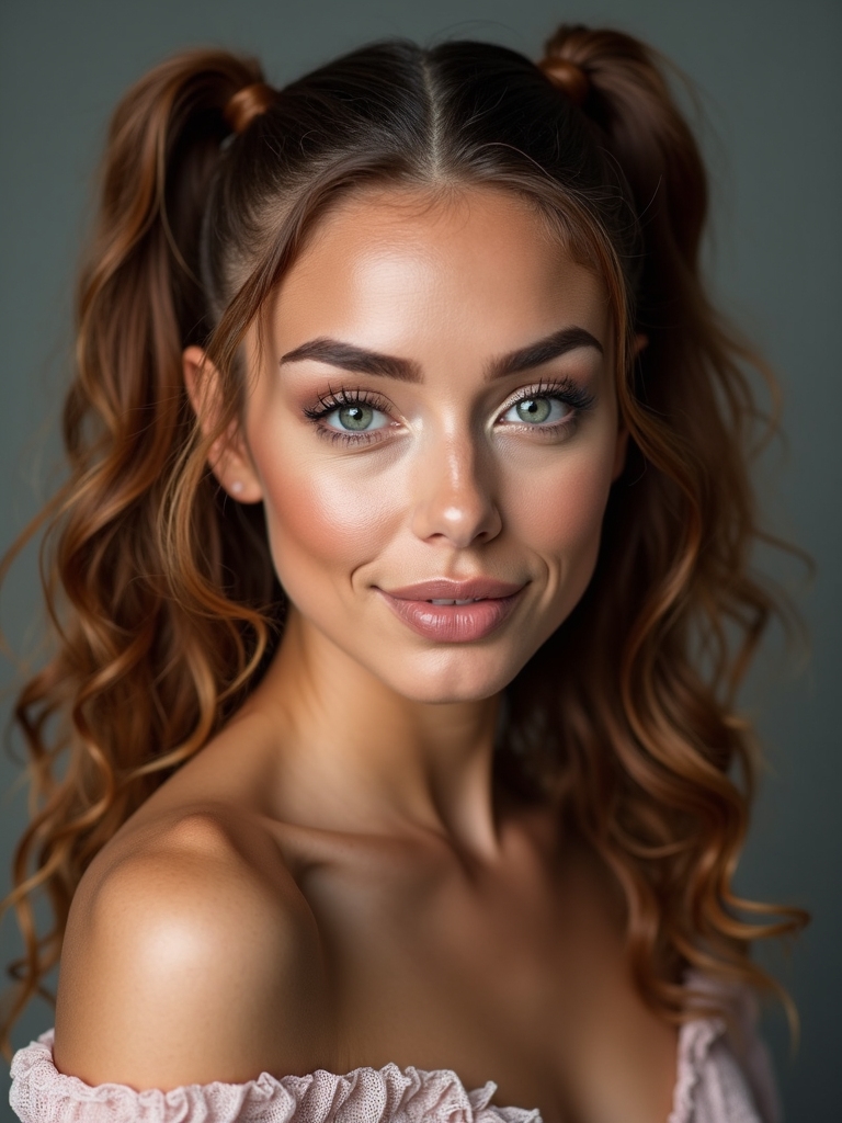 stylish textured ponytail twists