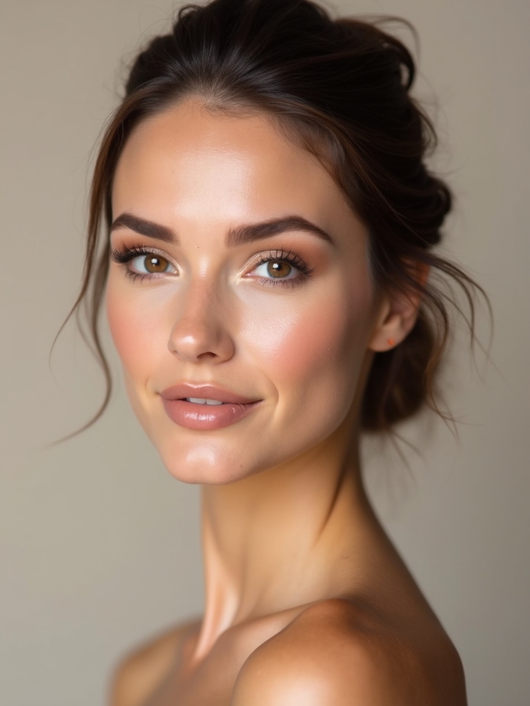 subtle bridal champagne glow