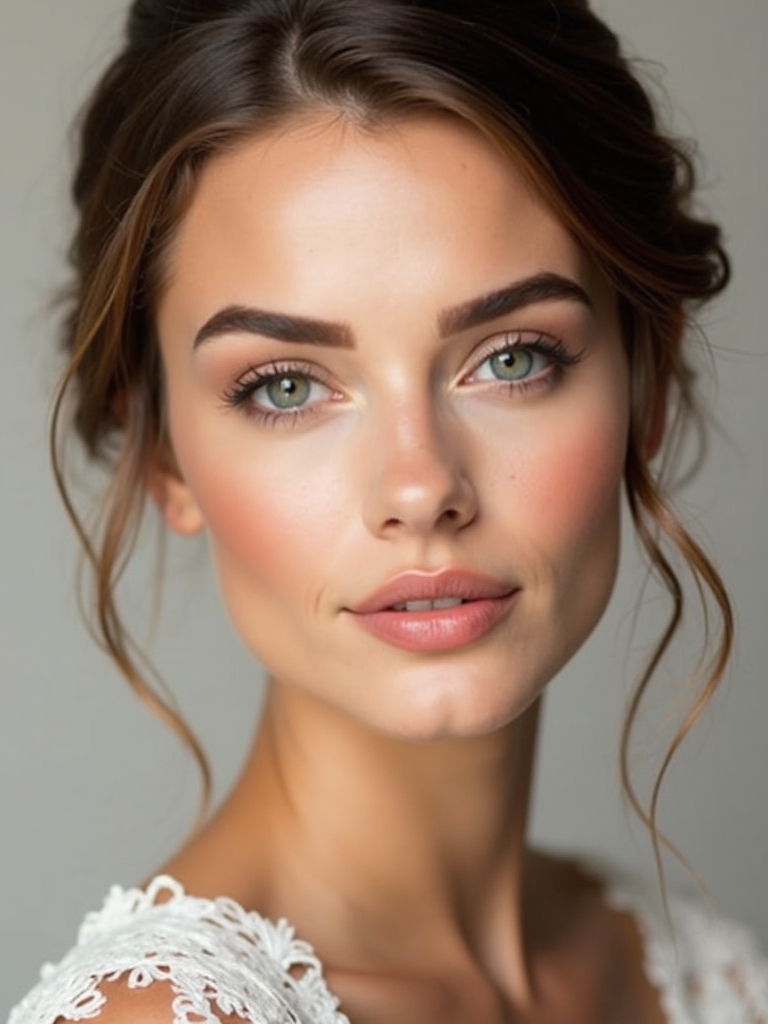 subtle contouring and blush