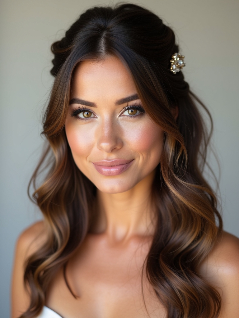subtle elegance for brunettes