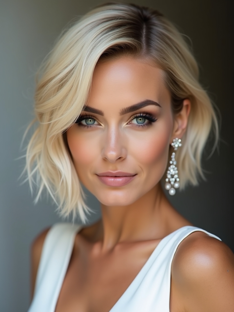 subtle jewelry for short styles