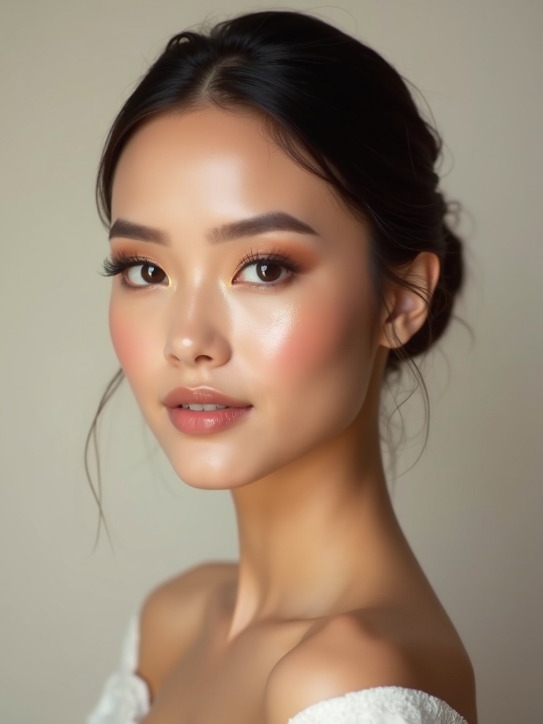 subtle metallic eye glow