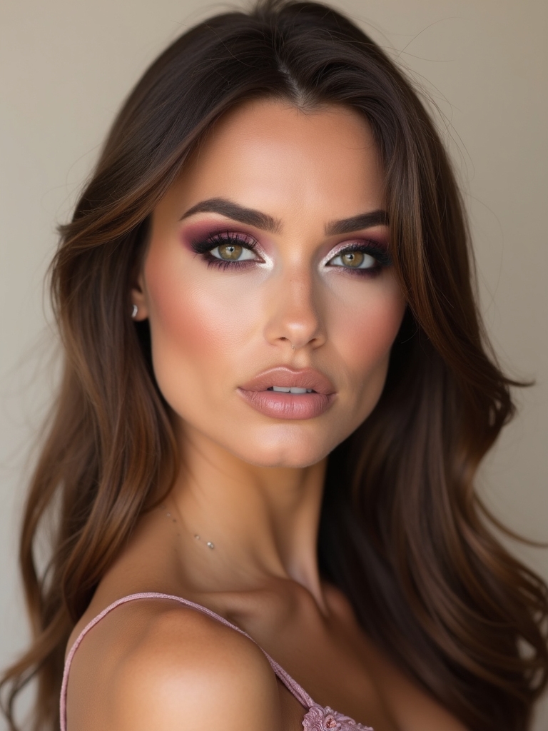 subtle smoky plum elegance