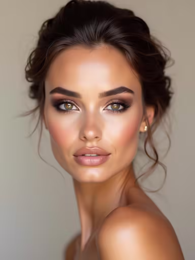 sultry bridesmaid smokey eyes