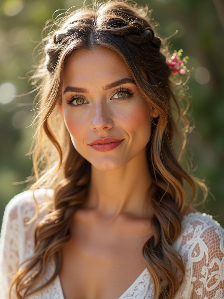 sun kissed waterfall braid tips
