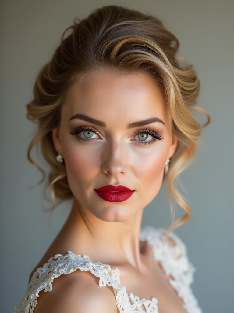 textured waves and bun