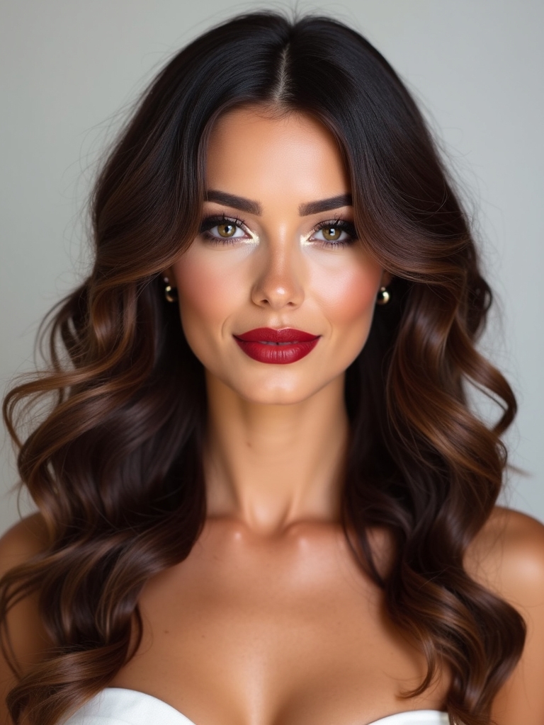 thick hair enhances bridesmaid styling