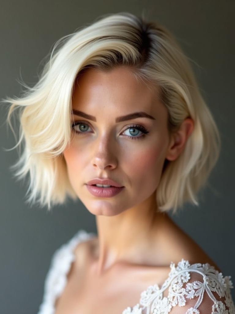 timeless bob with texture