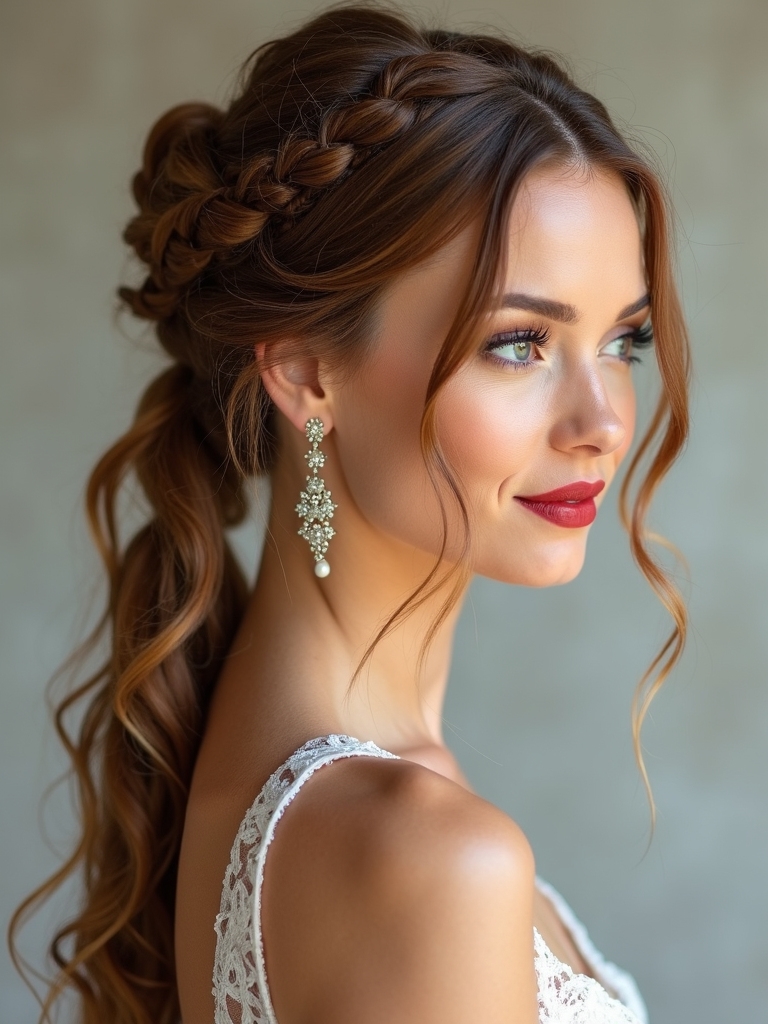 timeless braided ponytail elegance
