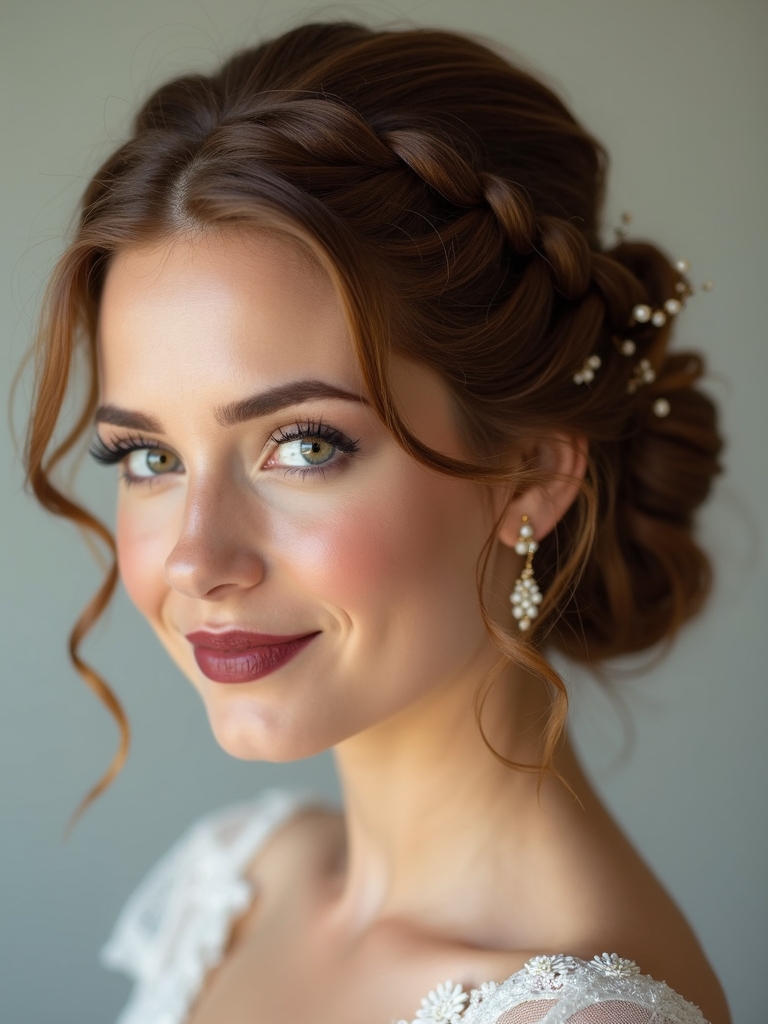 timeless braided updo elegance