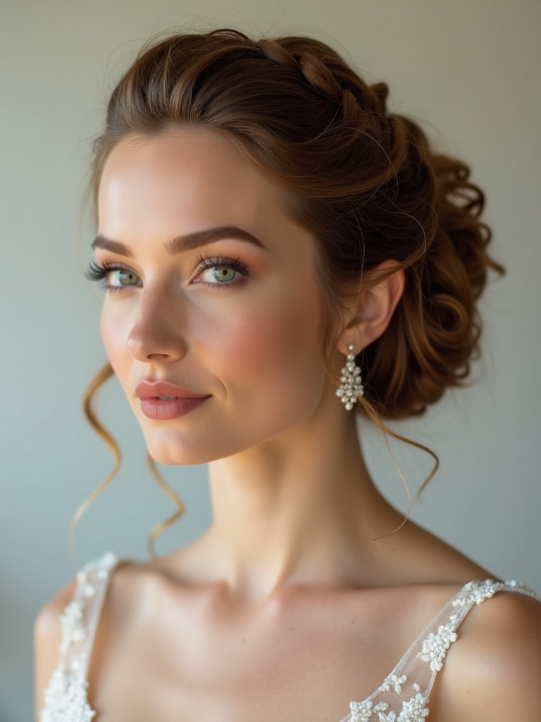 timeless braided updo elegance