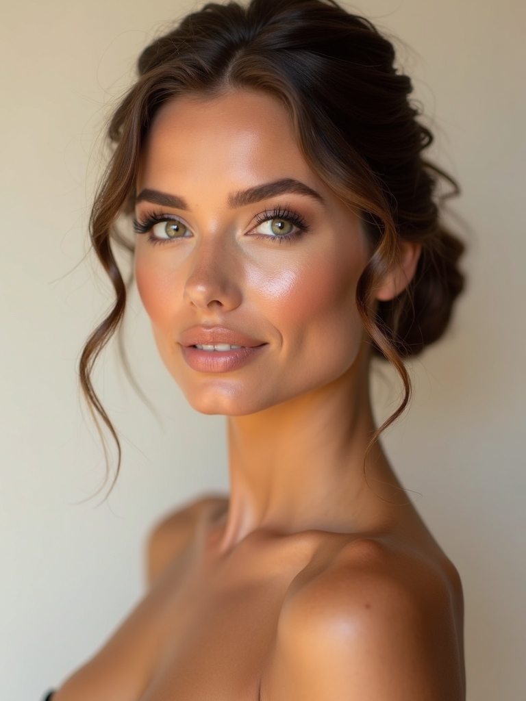 timeless bronze bridal glow