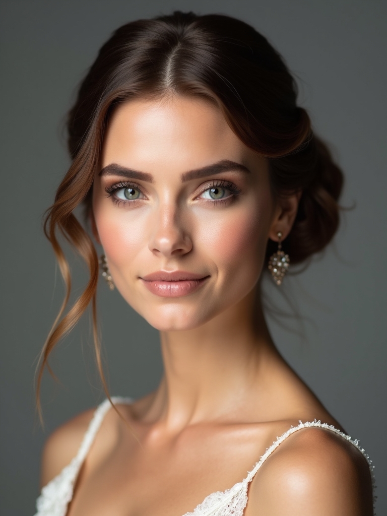 timeless elegant glossy chignon