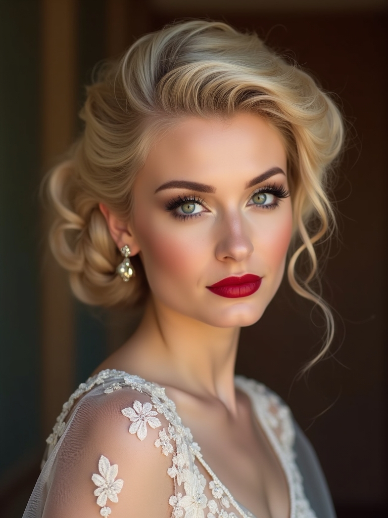 timeless glamorous retro hairstyle