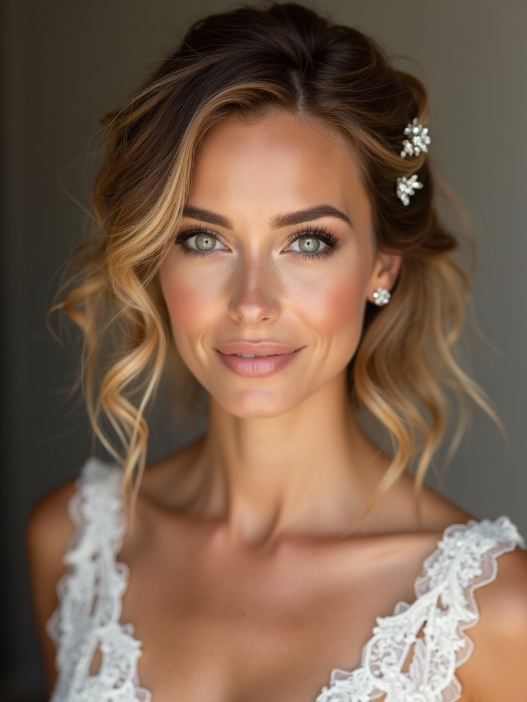 timeless half up hairstyle elegance