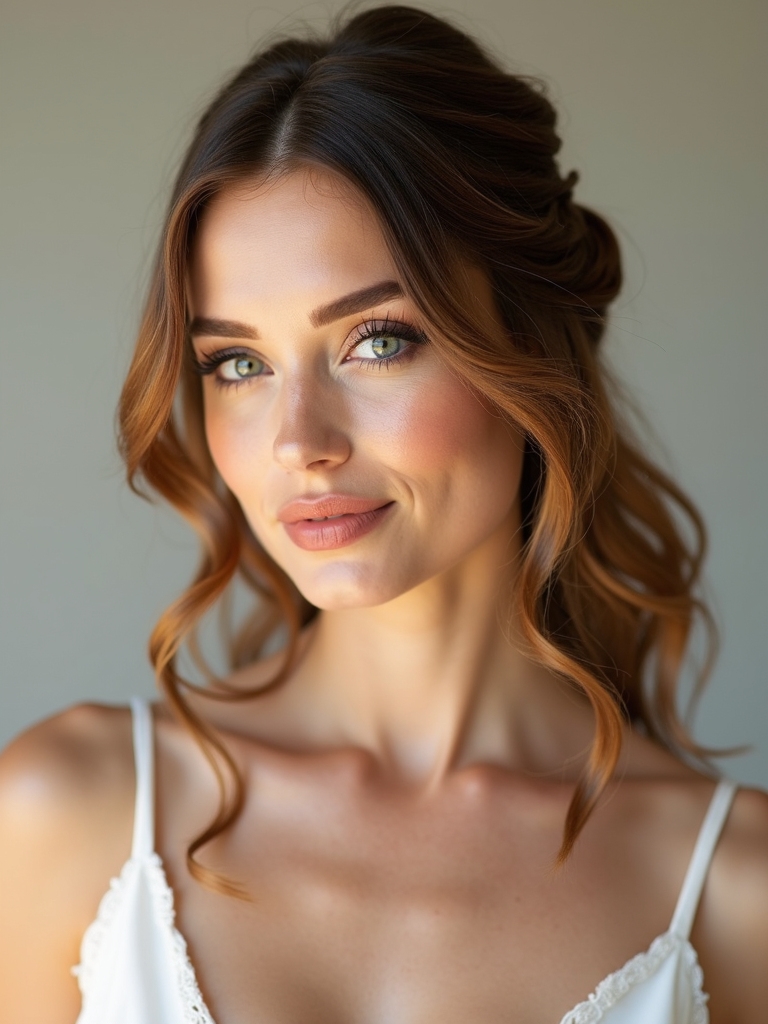 timeless half up twist hairstyle