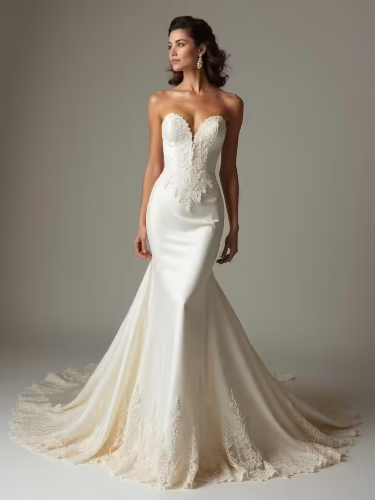 timeless hollywood bridal elegance