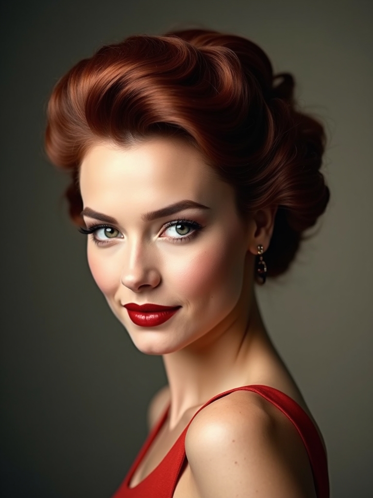 timeless hollywood glamour hairstyle