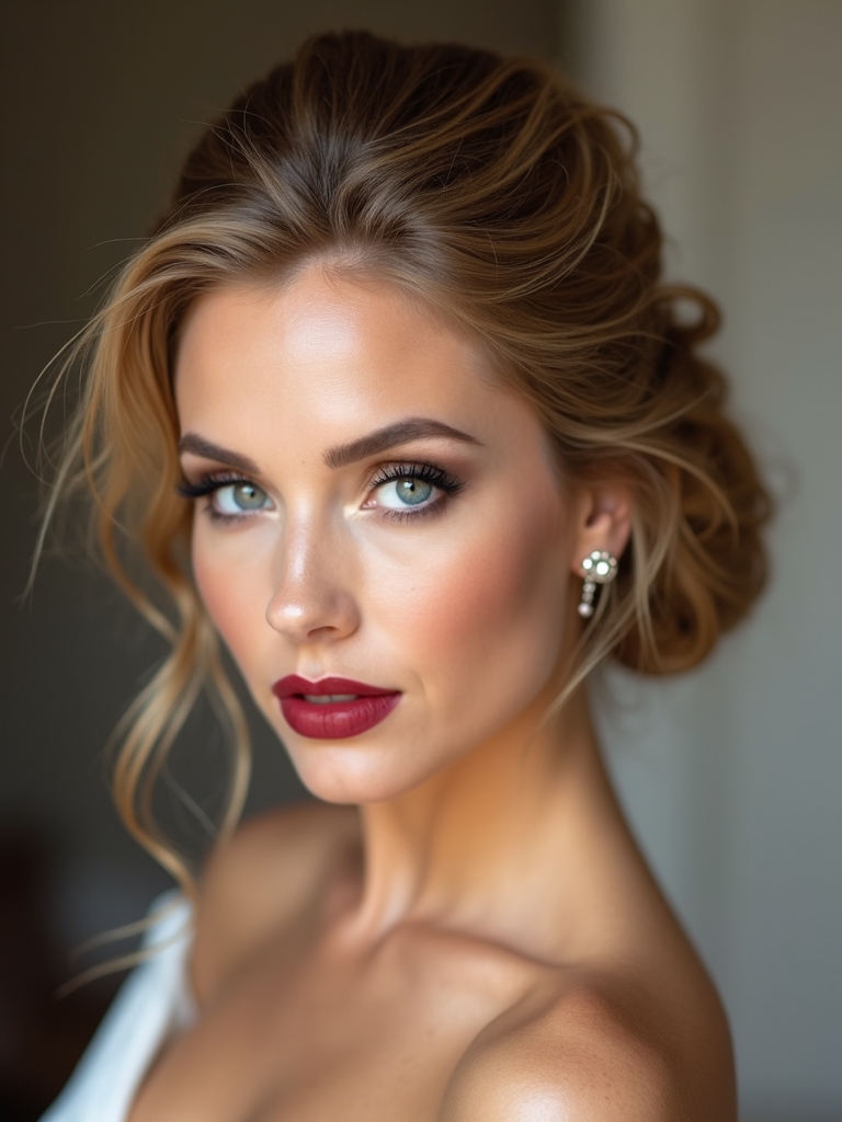 timeless low chignon elegance