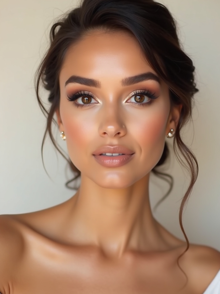 timeless luxurious bridal makeup