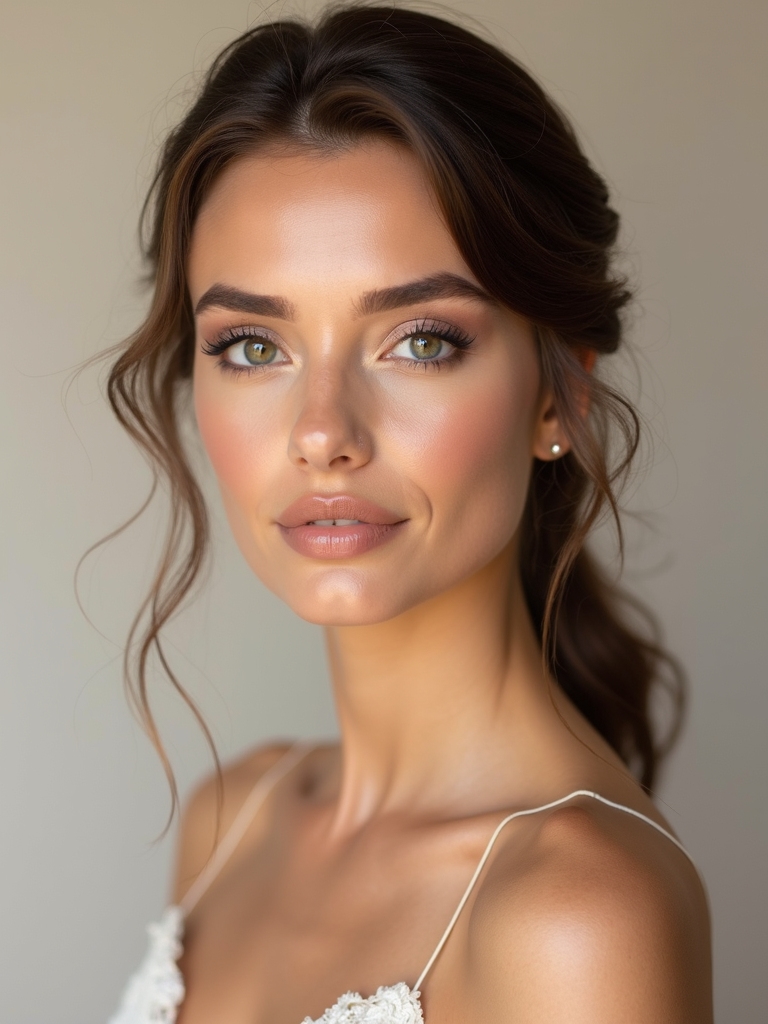 timeless natural wedding beauty
