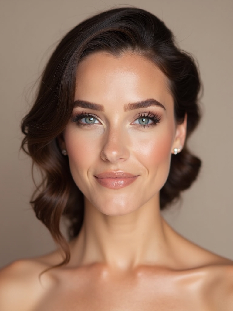 timeless neutral bridal eyeshadow