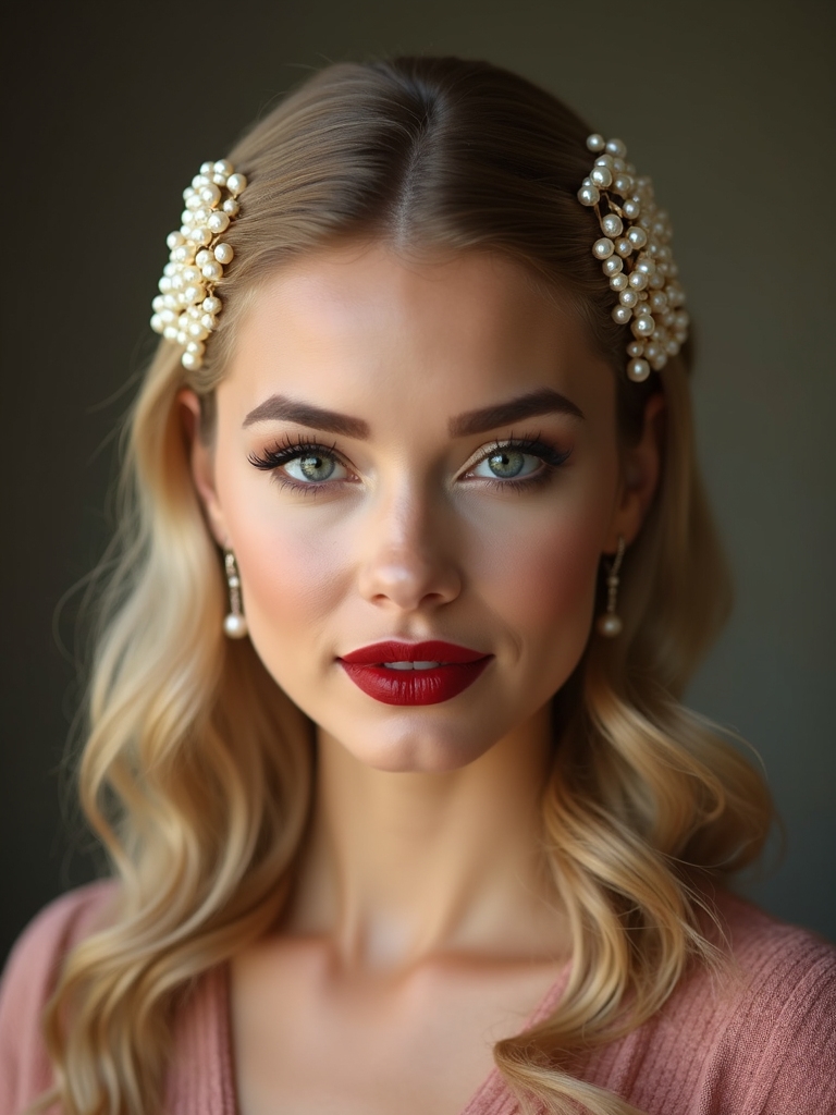 timeless pearl studded elegance