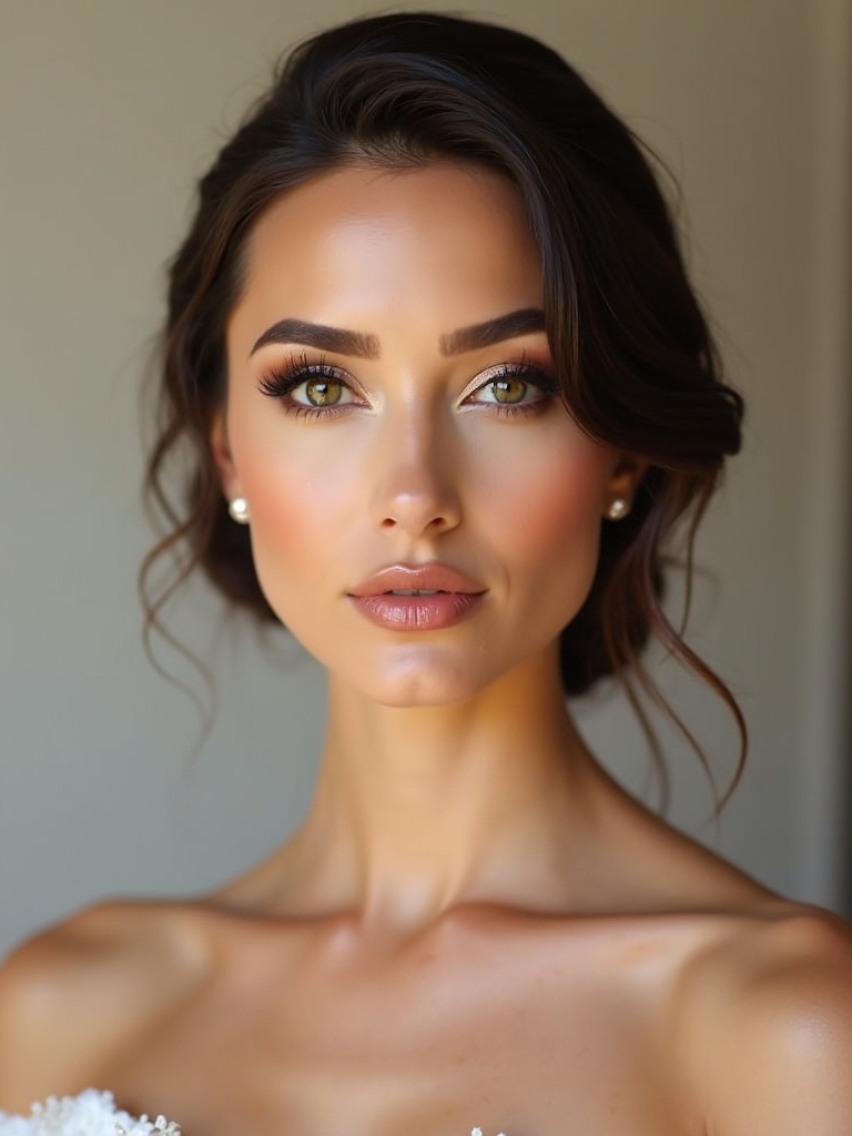 timeless romantic bridal makeup