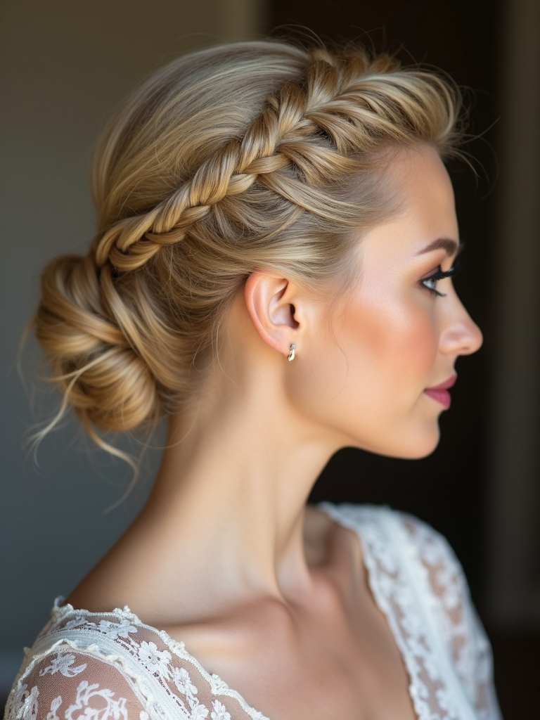 timeless romantic lace updo