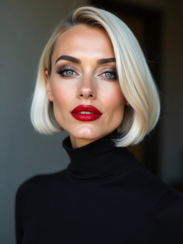 timeless sleek bob elegance