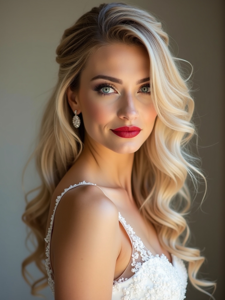 timeless soft curls elegance