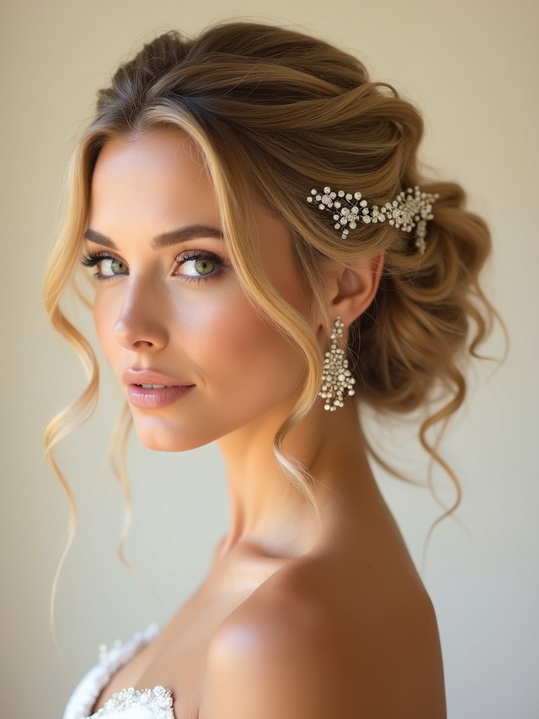 timeless soft romantic updos