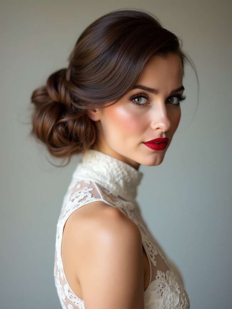 updo vs half up styles