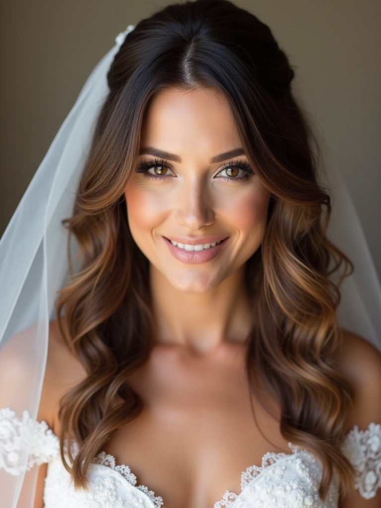 veil and hairstyle harmony