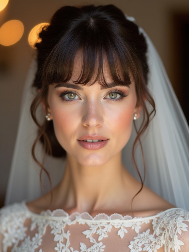 veil framing for bridal elegance
